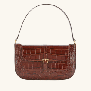 MIRANDA NUTELLA CROCO EMBOSSED LEATHER